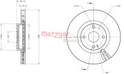 6110834 Brzdový kotouč METZGER