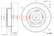 6110856 Brzdový kotouč COATED METZGER