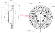 6110882 Brzdový kotouč COATED METZGER