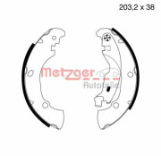 MG 717 Sada brzdových čelistí METZGER