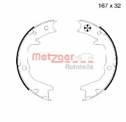 MG 994 Sada brzdových čelistí, parkovací brzda METZGER