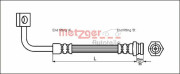 4111020 METZGER brzdová hadica 4111020 METZGER