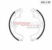 MG 505 METZGER sada brzdových čeľustí MG 505 METZGER