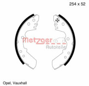 MG 587 METZGER sada brzdových čeľustí MG 587 METZGER