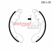 MG 668 METZGER sada brzdových čeľustí MG 668 METZGER