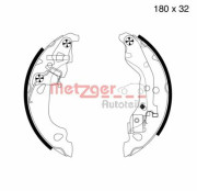 MG 737 METZGER sada brzdových čeľustí MG 737 METZGER