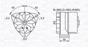 063534897070 MAGNETI MARELLI alternátor 063534897070 MAGNETI MARELLI