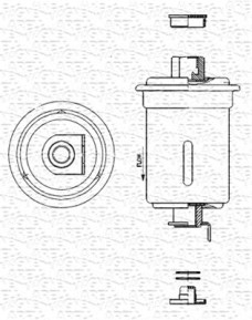 213908905500 Palivový filtr MAGNETI MARELLI