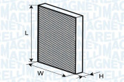 350203061090 Filtr, vzduch v interiéru MAGNETI MARELLI