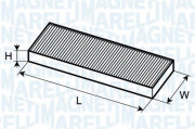 350203061320 Filtr, vzduch v interiéru MAGNETI MARELLI