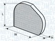 350203064230 MAGNETI MARELLI filter vnútorného priestoru 350203064230 MAGNETI MARELLI