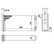 359000300320 Výměník tepla, vnitřní vytápění MAGNETI MARELLI