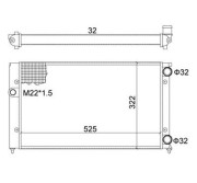 359000300430 Chladič, chlazení motoru MAGNETI MARELLI