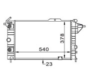 359000300600 Chladič, chlazení motoru MAGNETI MARELLI