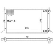359000300620 Chladič, chlazení motoru MAGNETI MARELLI