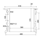 359000300640 Chladič, chlazení motoru MAGNETI MARELLI