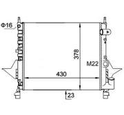 359000300650 Chladič, chlazení motoru MAGNETI MARELLI