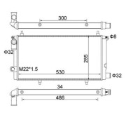 359000300690 Chladič, chlazení motoru MAGNETI MARELLI