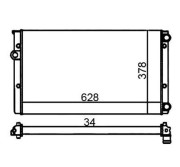 359000300730 Chladič, chlazení motoru MAGNETI MARELLI