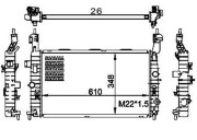 359000301220 Chladič, chlazení motoru MAGNETI MARELLI