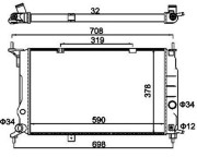 359000301350 Chladič, chlazení motoru MAGNETI MARELLI