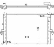 359000301800 Chladič, chlazení motoru MAGNETI MARELLI