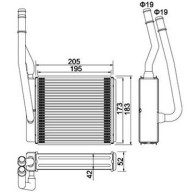 359000302080 Výměník tepla, vnitřní vytápění MAGNETI MARELLI