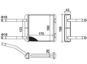 359000390150 Výměník tepla, vnitřní vytápění MAGNETI MARELLI