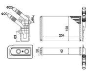 359000391120 Výměník tepla, vnitřní vytápění MAGNETI MARELLI