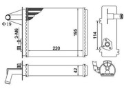 359000392130 Výměník tepla, vnitřní vytápění MAGNETI MARELLI