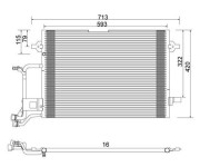 359003220050 Kondenzátor, klimatizace MAGNETI MARELLI