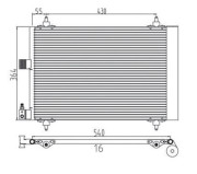 359003220410 Kondenzátor, klimatizace MAGNETI MARELLI