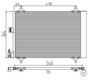 359003220420 Kondenzátor, klimatizace MAGNETI MARELLI