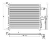 359003220850 Kondenzátor, klimatizace MAGNETI MARELLI