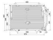 359003221030 Kondenzátor, klimatizace MAGNETI MARELLI