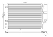 359003221180 MAGNETI MARELLI kondenzátor klimatizácie 359003221180 MAGNETI MARELLI