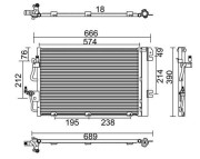 359003221290 MAGNETI MARELLI kondenzátor klimatizácie 359003221290 MAGNETI MARELLI