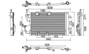 359003221320 Kondenzátor, klimatizace MAGNETI MARELLI