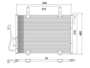 359003221460 Kondenzátor, klimatizace MAGNETI MARELLI