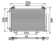 359003221560 MAGNETI MARELLI kondenzátor klimatizácie 359003221560 MAGNETI MARELLI