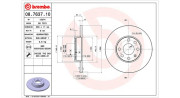 360406038600 Brzdový kotouč MAGNETI MARELLI