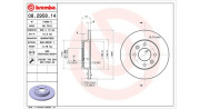 360406042100 Brzdový kotouč MAGNETI MARELLI