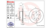 360406098500 Brzdový kotouč MAGNETI MARELLI