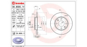 360406102500 Brzdový kotouč MAGNETI MARELLI