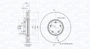 360406183500 Brzdový kotouč MAGNETI MARELLI