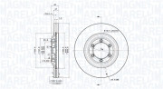 360406187200 MAGNETI MARELLI brzdový kotúč 360406187200 MAGNETI MARELLI