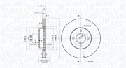 360406187400 Brzdový kotouč MAGNETI MARELLI