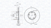 360406188700 Brzdový kotouč MAGNETI MARELLI