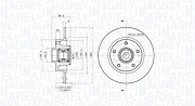 360406212500 Brzdový kotouč MAGNETI MARELLI