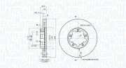 360406212800 Brzdový kotouč MAGNETI MARELLI